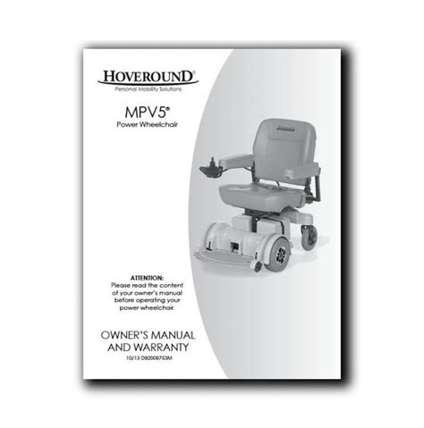 hoveround scooter parts manual